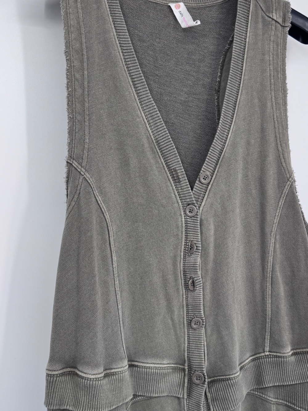 Daily Practice Olive-Green Sleeveless Button-Front Jumpsuit XL - Picture 4 of 9